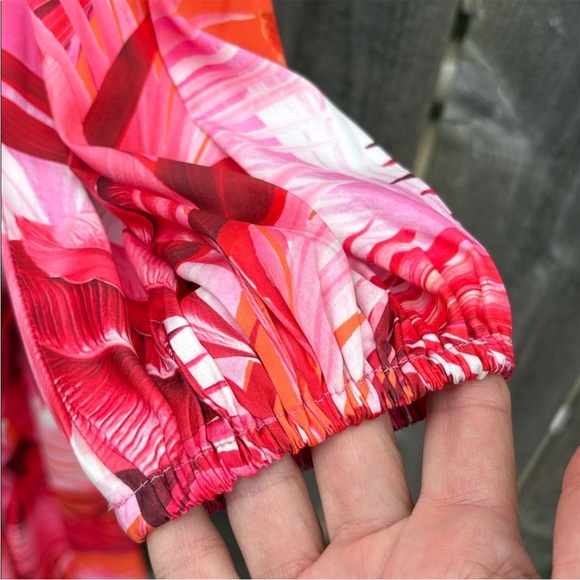 Like New Boston Proper Bright Leaf Print V
Neck Maxi Dress Size 2 - Picture 5 of 10